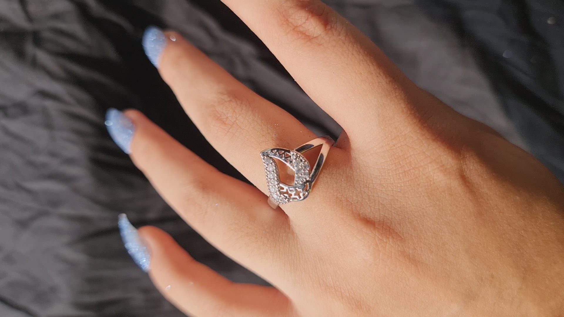 Initial D' Pavè Ring