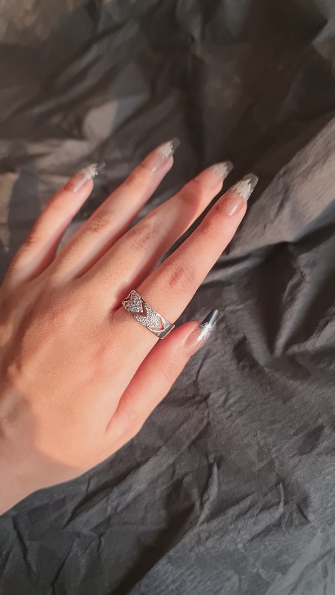 Sparkling Criss Cross Adjustable Band