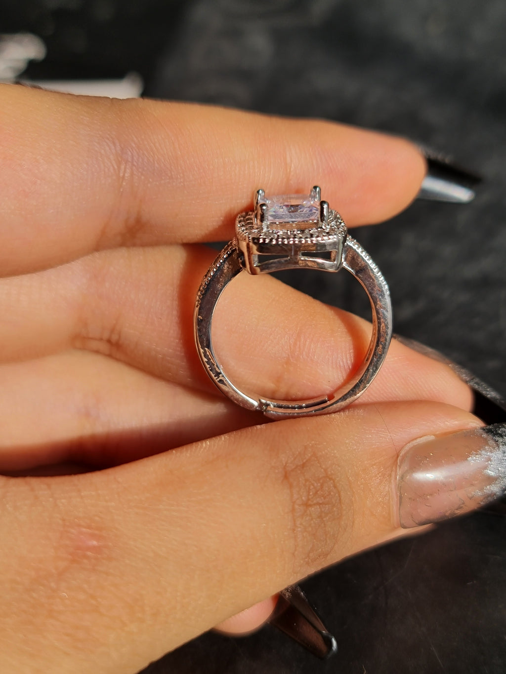 Radiant Cushion-Cut Halo Ring