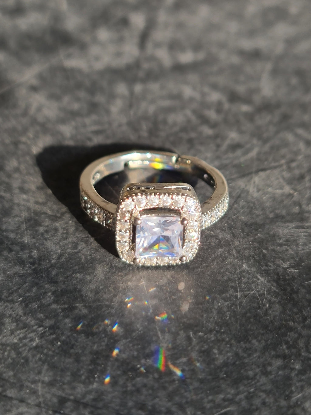 Radiant Cushion-Cut Halo Ring