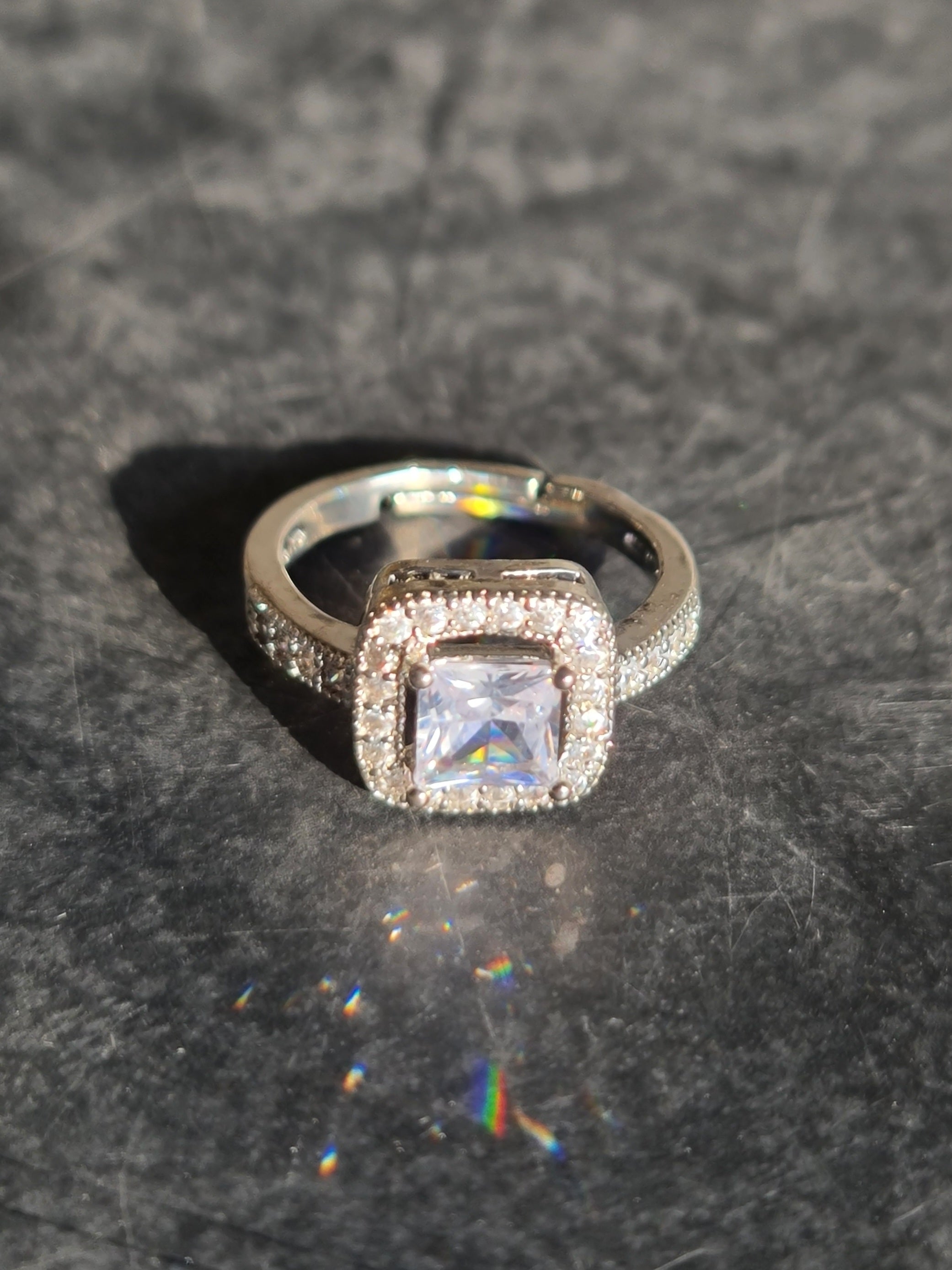 Radiant Cushion-Cut Halo Ring