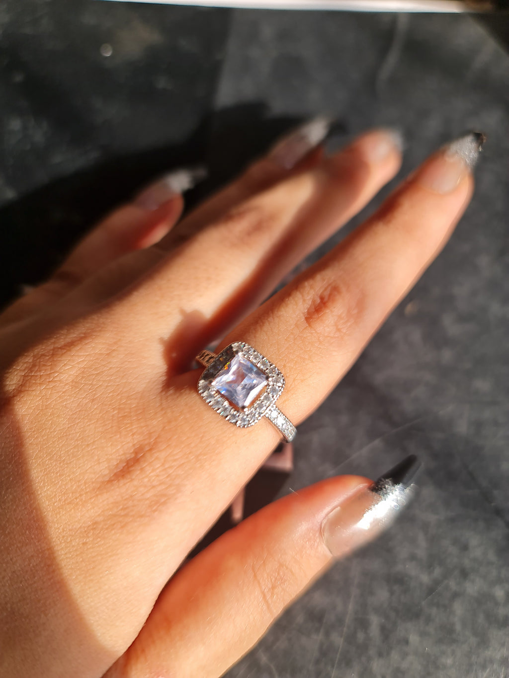 Radiant Cushion-Cut Halo Ring