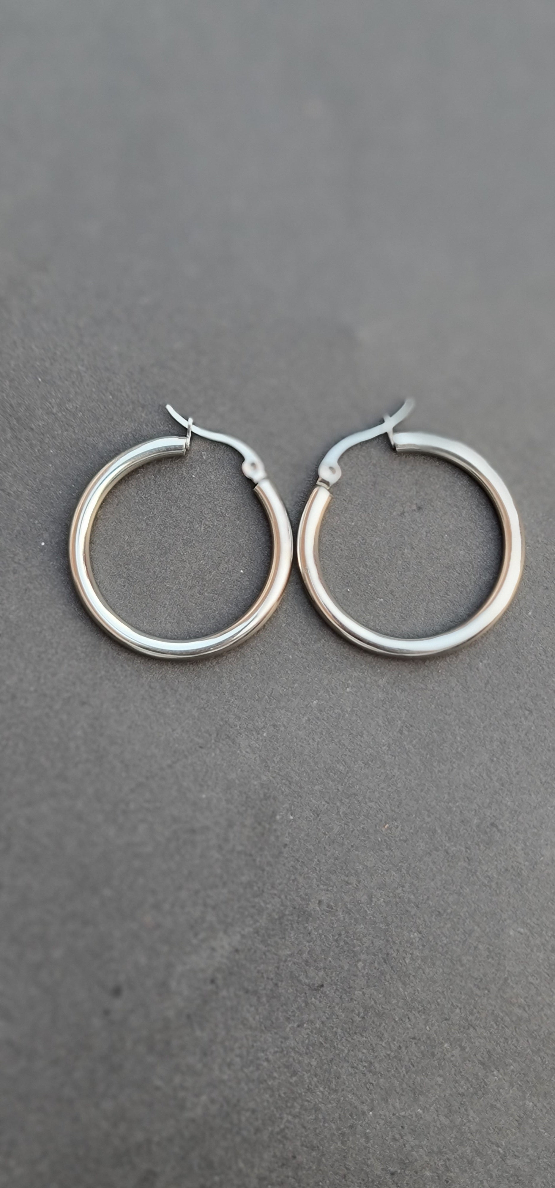 Classic Stainless Steel Hoop Earrings