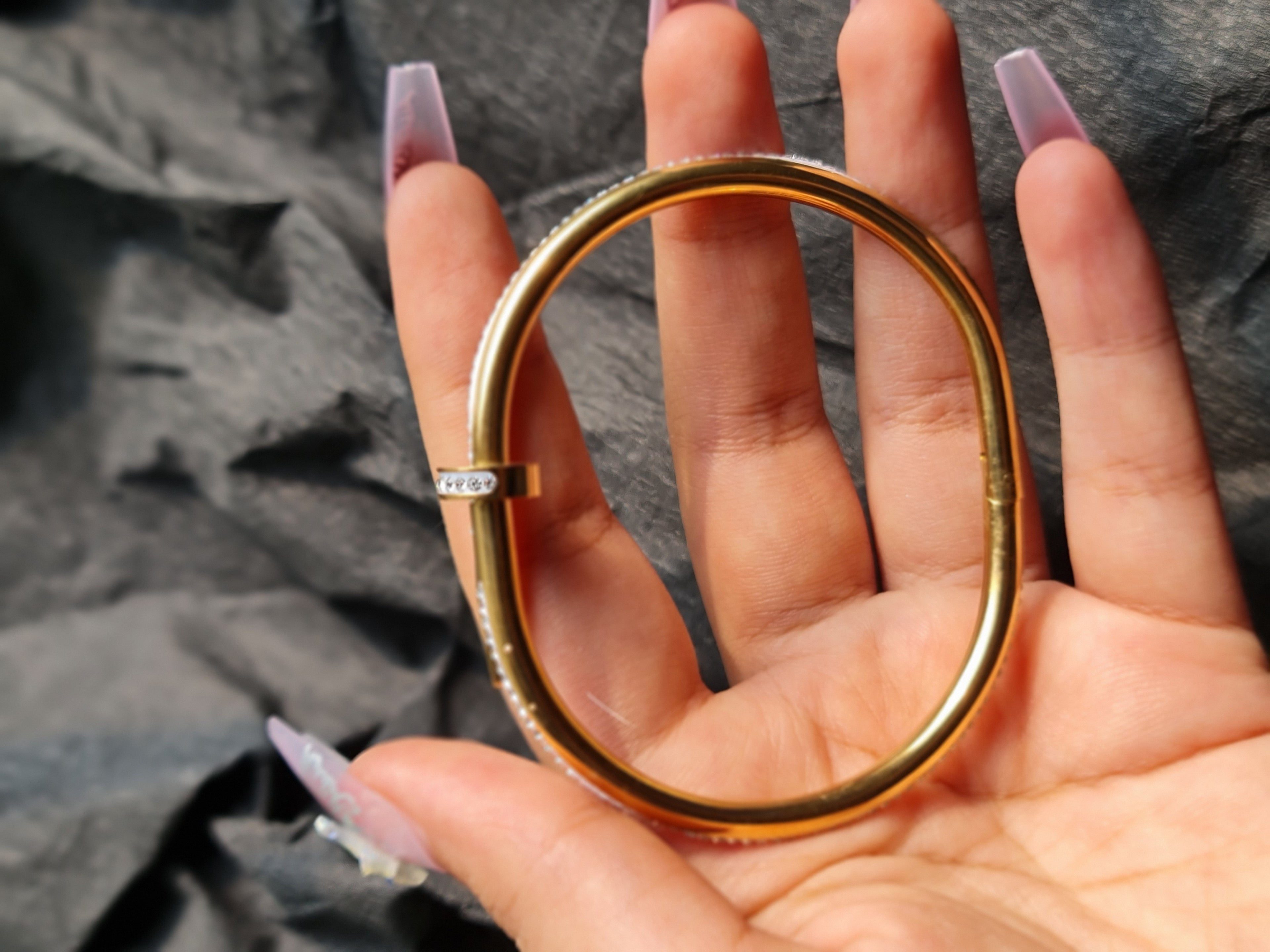 Stainless Steel Gold Sparkle Jewellery