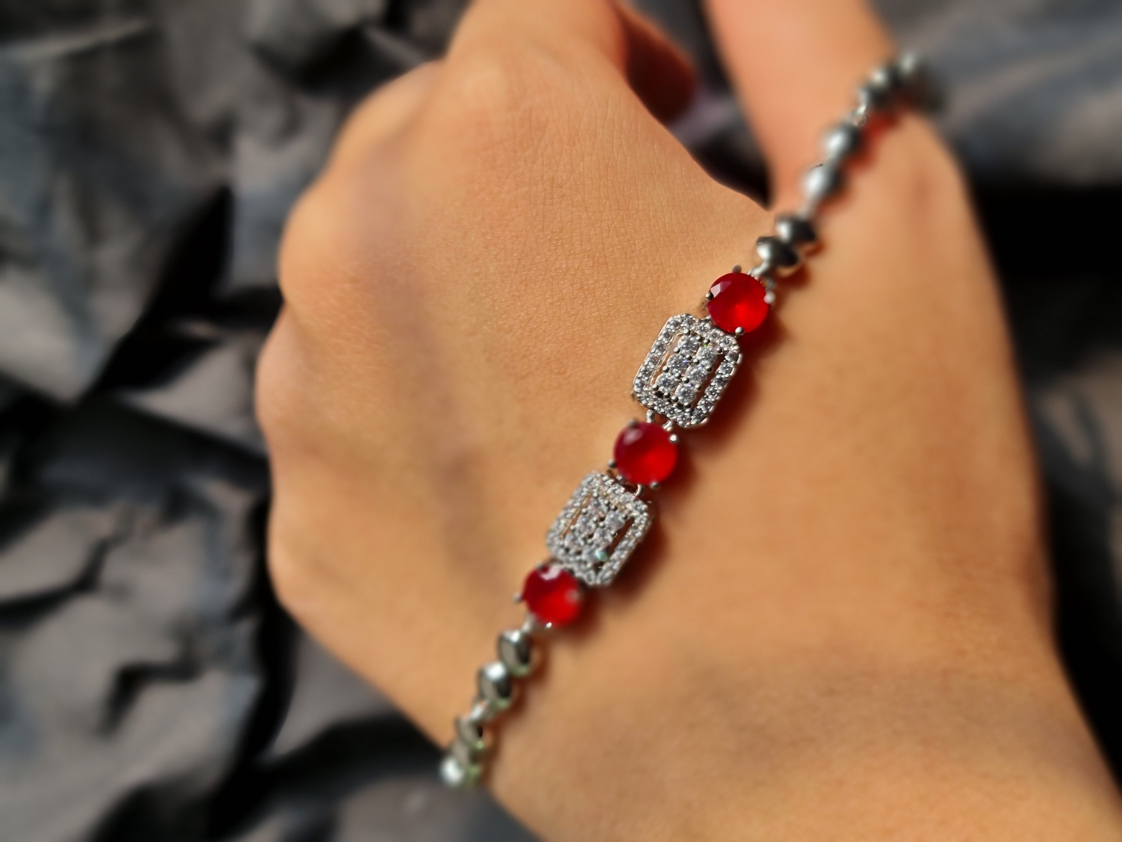 Radiant Red Sparkle Bracelet