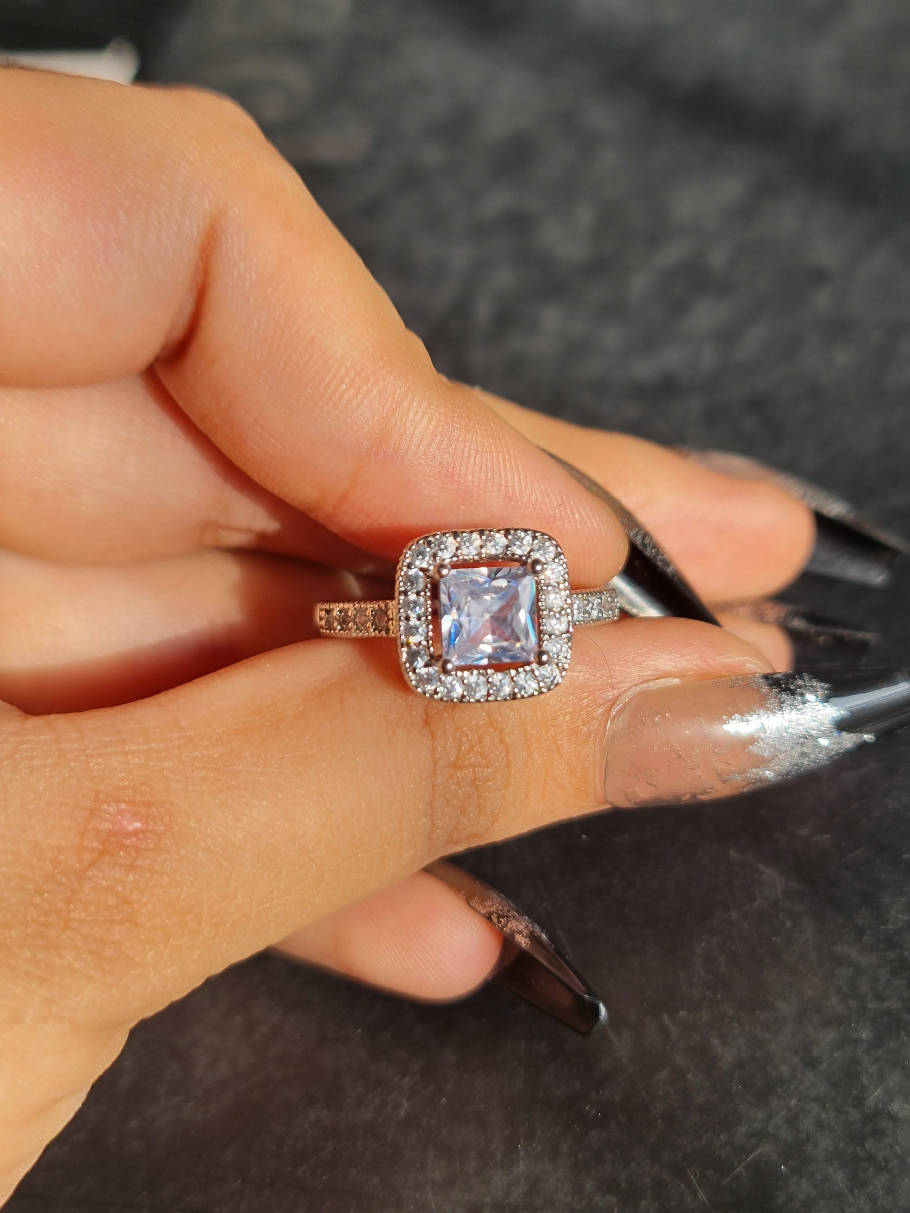 Radiant Cushion-Cut Halo Ring