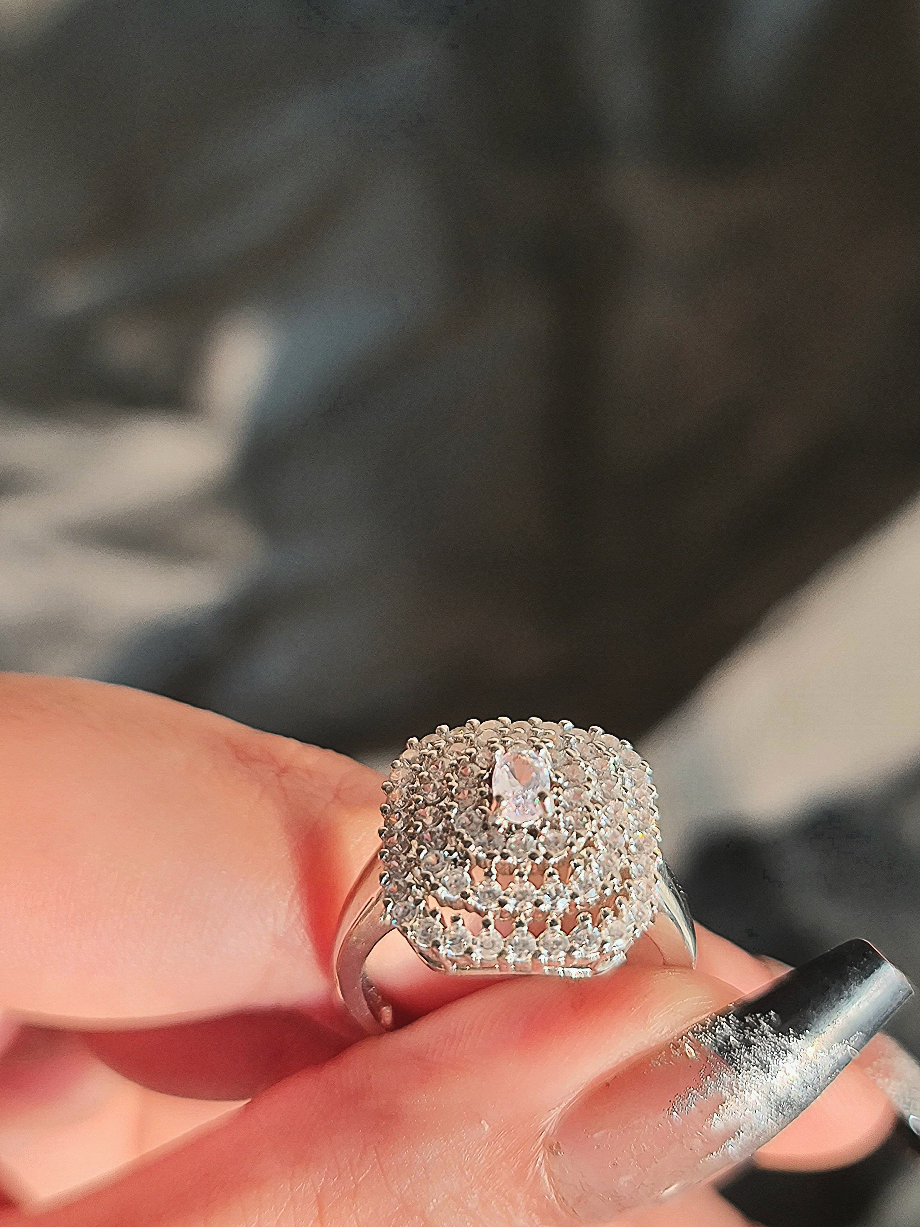 Dazzling Pave Zircon Dome Ring